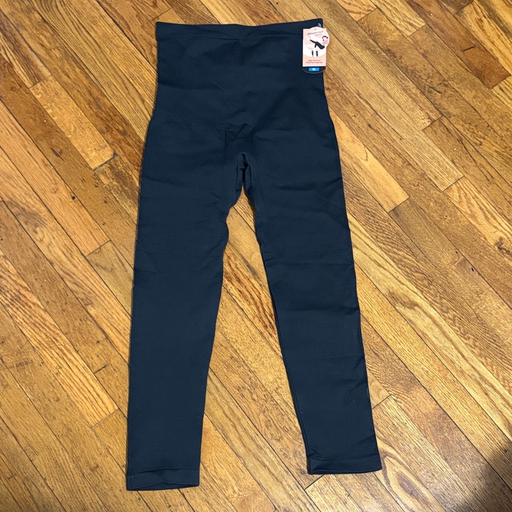 Shapermint Black High-Waisted Shapewear Leggings XL
